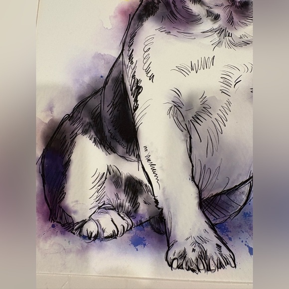 French Bulldog Art Print, original print, great condition, - Picture 3 of 6